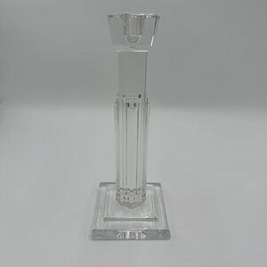 Waterford METROPOLITAN Crystal Tall Single Light Candlestick exquisite art deco